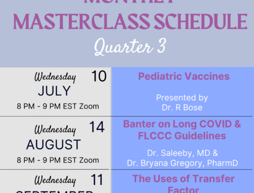 Priority Health Academy's Monthly Masterclass Schedule - Quarter 3